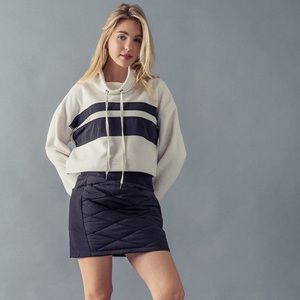 Mono B Effortless Cropped Sweatshirt